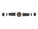 Delock Verbindungsmuffe IP68, 3 Pin, 4.5 - 7.5 mm schwarz