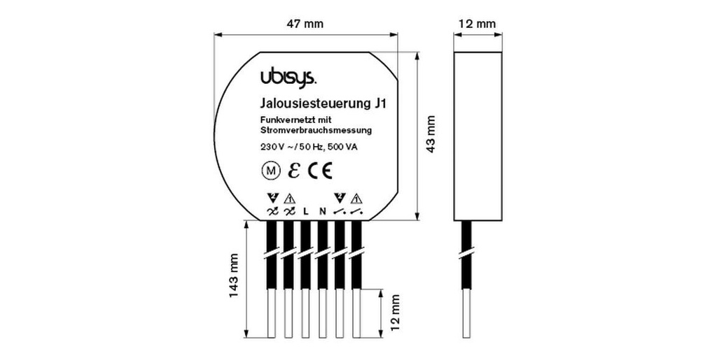 ubisys Jalousiesteuerung J1 UP, ZigBee 3.0