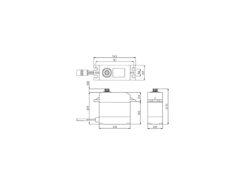 Savöx Standard Servo SW-0231MG+ 15 kg Digital, Metall-Getriebe