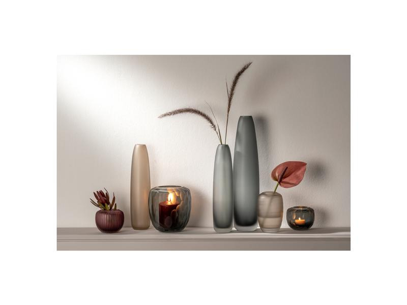 Leonardo Vase Bellagio 10 cm, Anthrazit