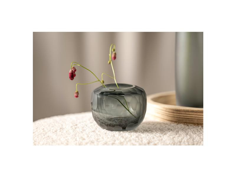 Leonardo Vase Bellagio 10 cm, Anthrazit