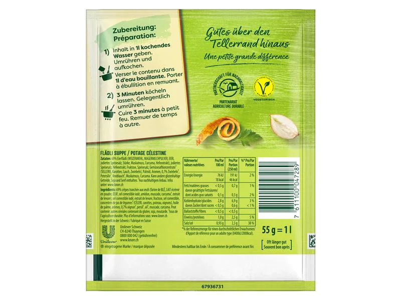 Knorr Flädli-Suppe 4 Portionen