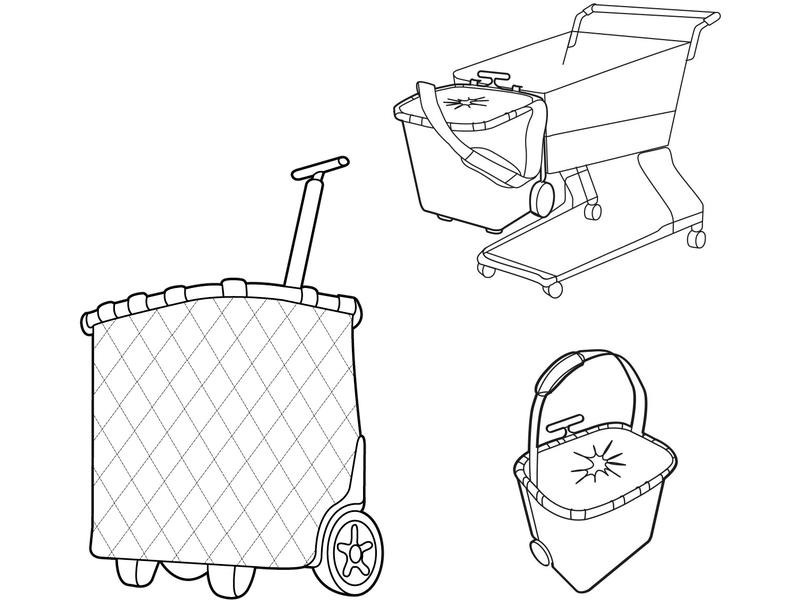 Reisenthel Einkaufstrolley  Carrycruiser Frame Rhombus Midnight Gold
