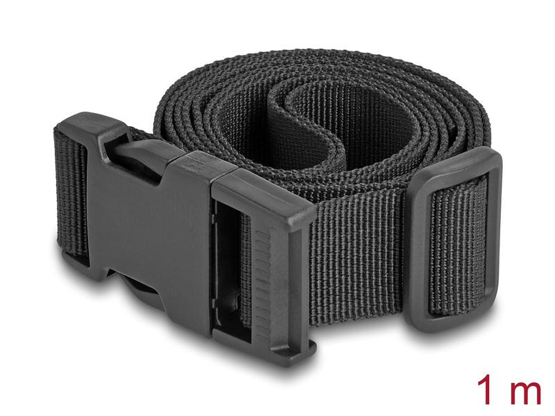 Delock Koffergurt verstellbar, Schwarz, 1.5 m, 2 Stück