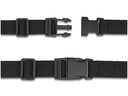 Delock Koffergurt verstellbar, Schwarz, 1.5 m, 2 Stück
