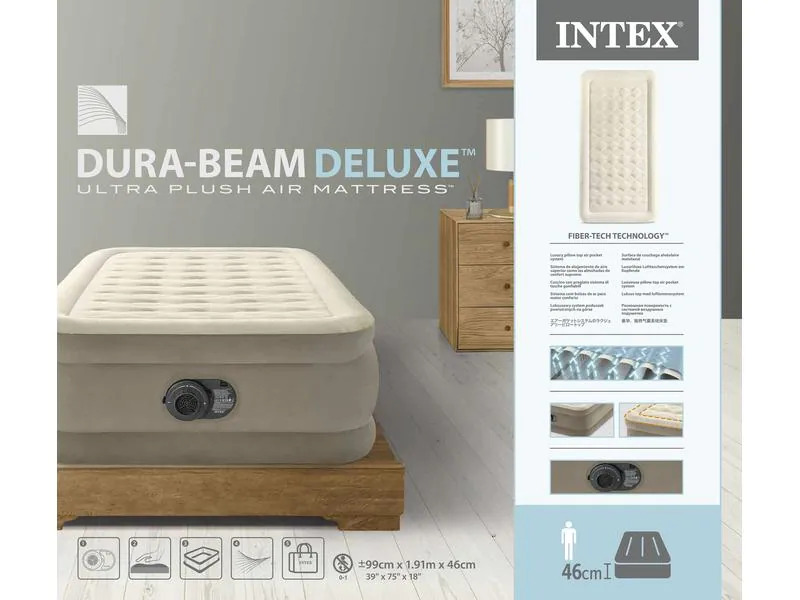 Intex Luftbett Dura Beam Deluxe Ultra Plush Twin 99 x 191 x 46 cm