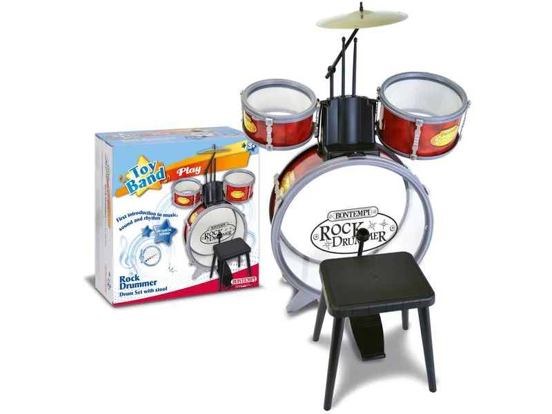 Bontempi Musikinstrument Schlagzeug 4er-Set
