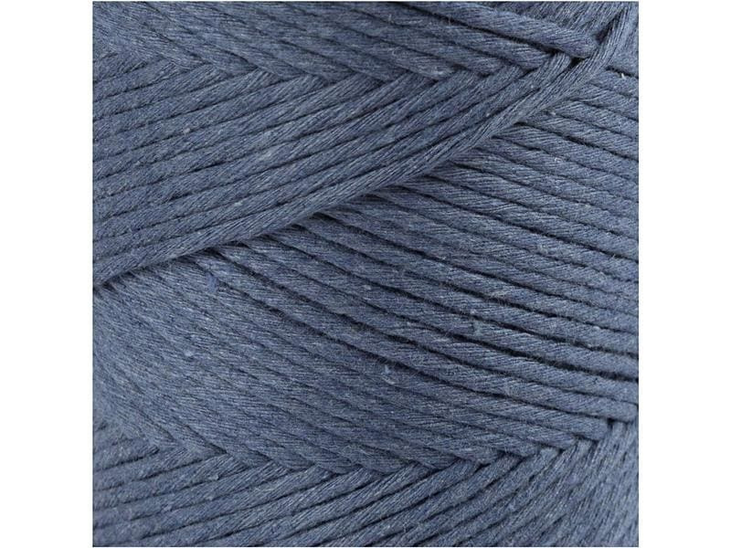 Creativ Company Baumwollgarn Macramé Kordel Blau