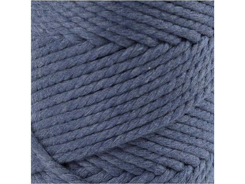 Creativ Company Baumwollgarn Macramé Kordel Blau