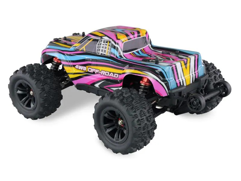 Amewi Monster Truck Hyper GO Brushless 4WD, Blau/Rot, 1:16, RTR