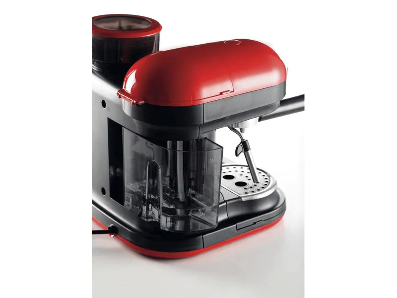 Ariete Portionskaffeemaschine MODERNA Rot/Schwarz