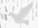 Partydeco Folienballon Taube Weiss