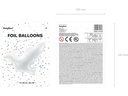 Partydeco Folienballon Taube Weiss