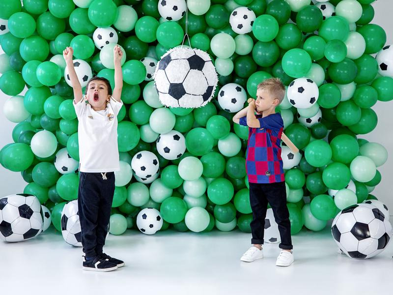 Partydeco Folienballon Fussball Schwarz/Weiss