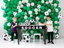 Partydeco Folienballon Fussball Schwarz/Weiss
