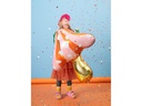 Partydeco Folienballon Pilz Gold/Orange/Rosa