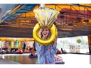 Partydeco Folienballon Ring 60 x 95 cm, Gold