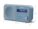 Sharp DAB+ Radio DR-P420 – Blau