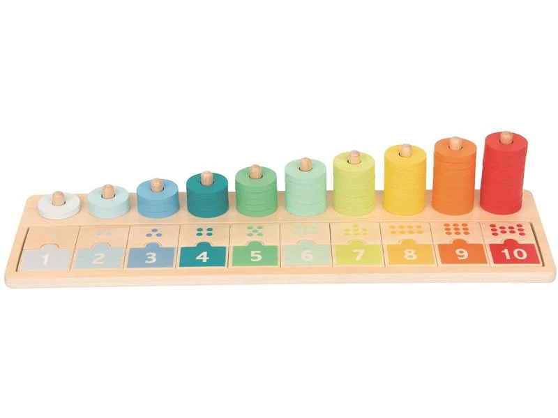 Spielba Holzspielwaren Beschäftigungsspielzeug Zähl – und Zuordnungsbrett