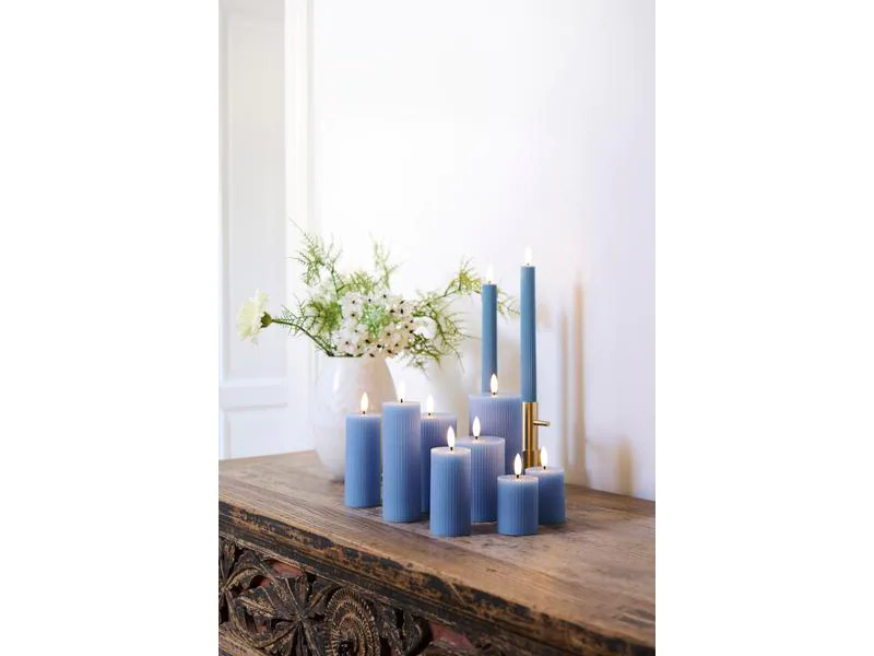 Sirius LED-Stabkerzen Set Smilla, 25 cm, Blau, 2 Stück, Aufladbar