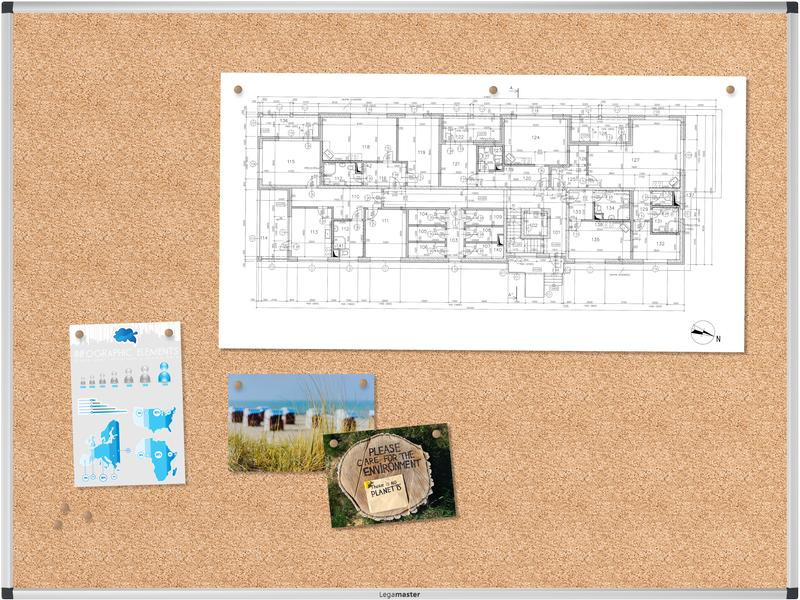 Legamaster Pinnwand Unite 90 cm x 120 cm, Braun