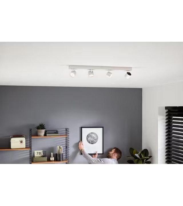 Philips Aufbauspot Star, 4 x 4.5W, 2700K, Weiss
