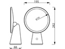 Philips Schreibtischleuchte Mirror DSK205, 4.5W, 3000-5000K, Weiss