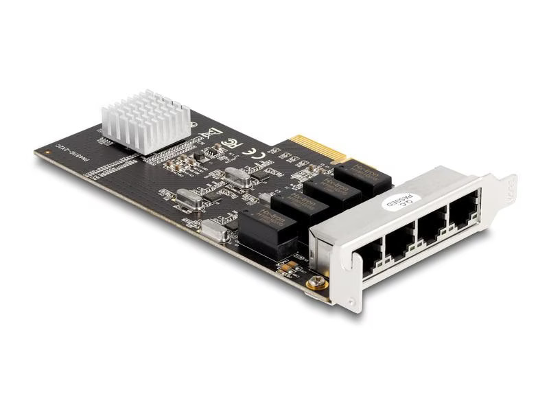 Delock Netzwerkkarte 4x RJ45 1Gbps, PCI-Express x4