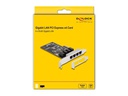 Delock Netzwerkkarte 4x RJ45 1Gbps, PCI-Express x4