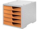 Styro Schubladenbox Styroswingbox Lichtgrau/Aprikose