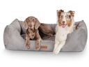 Knuffelwuff Hunde-Bett Dreamline Velour XL, 105 x 75 cm, Grau