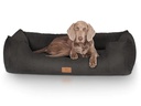 Knuffelwuff Hunde-Bett Dreamline Velour XL, 105 x 75 cm, Schwarz