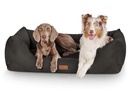 Knuffelwuff Hunde-Bett Dreamline Velour XL, 105 x 75 cm, Schwarz