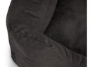 Knuffelwuff Hunde-Bett Dreamline Velour XL, 105 x 75 cm, Schwarz