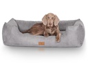 Knuffelwuff Hunde-Bett Dreamline Velour XXXL, 155 x 105 cm, Grau