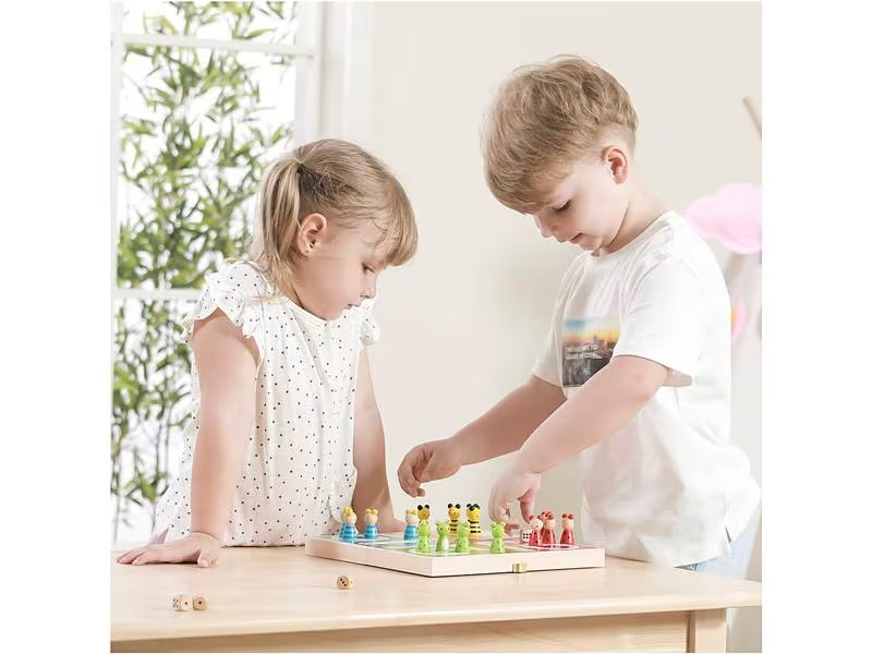 Viga Familienspiel Ludo Tiere