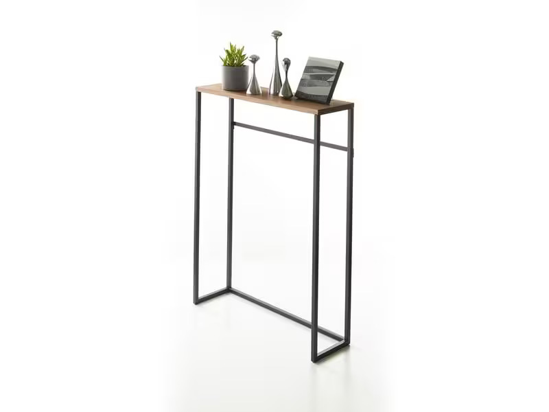 Yamazaki Beistelltisch Tower 80.5 x 60 cm, Braun/Schwarz