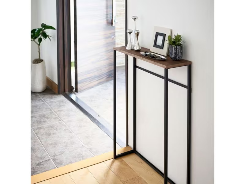 Yamazaki Beistelltisch Tower 80.5 x 60 cm, Braun/Schwarz