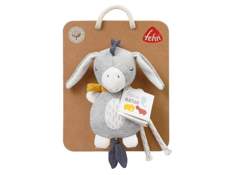 fehn Spieluhr Mini Natur Esel