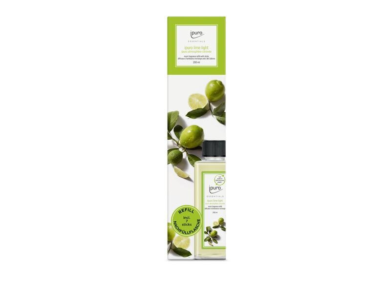 ipuro Duftstäbchen Refill Lime Light mit Stäbchen 200 ml