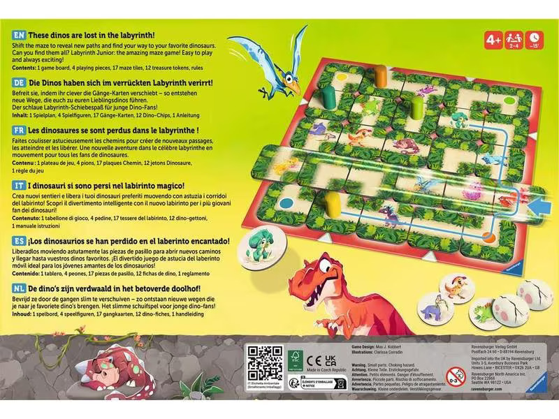 Ravensburger Kinderspiel Dino Junior Labyrinth