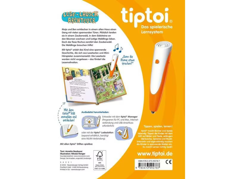 tiptoi Lernbuch Lese-Lausch-Abenteuer Zauberwald