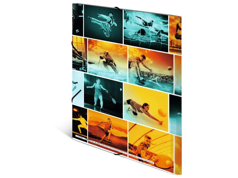 HERMA Gummibandmappe A4 Sports, Polypropylen, mit Innendruck