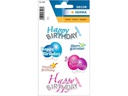 Herma Stickers Motivsticker Happy Birthday, 3 Blatt