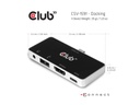 Club 3D Dockingstation CSV-1591 4-in-1 USB 3.1 Typ C 4K60Hz