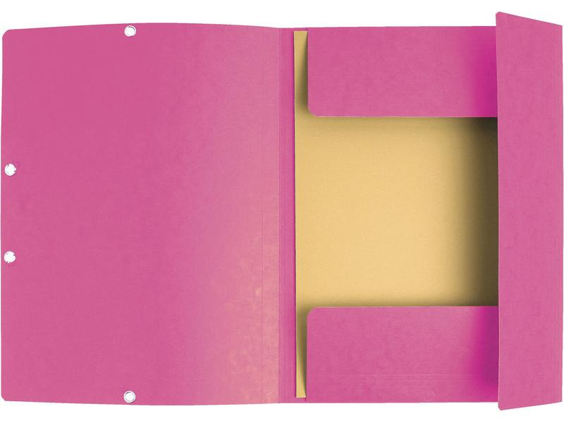 Exacompta Gummibandmappe Aquarel 3-er Set Mauve/Rosa/Violett