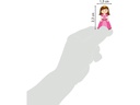 Clairefontaine Motivsticker Cooky Prinzessin 1 Bogen