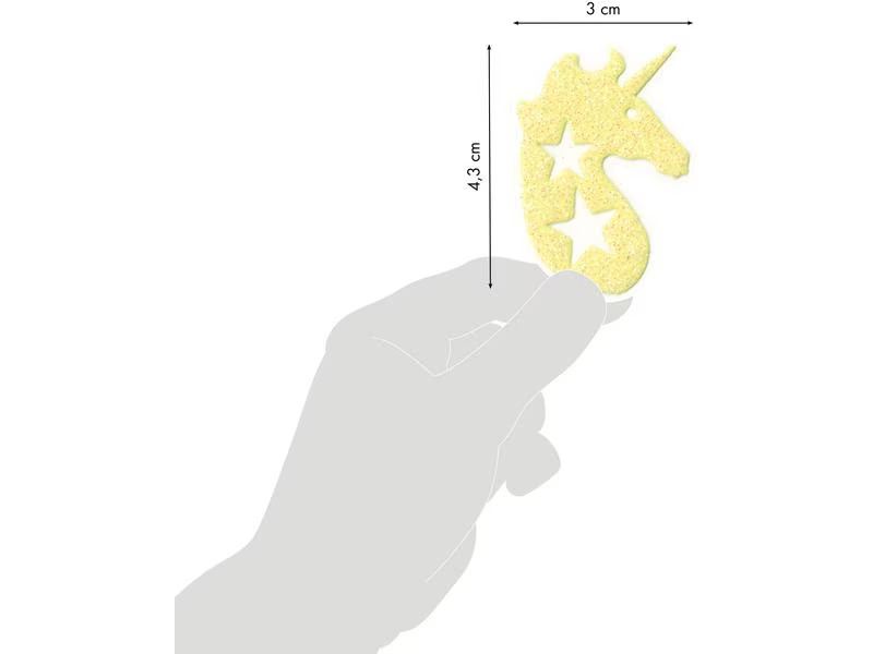 Clairefontaine Motivsticker Phospho Einhorn 2 Bögen, 56 Sticker