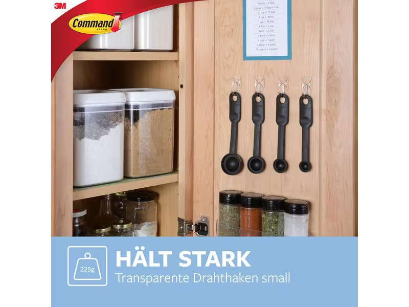 Command Klebehaken 0.225 kg, Transparent