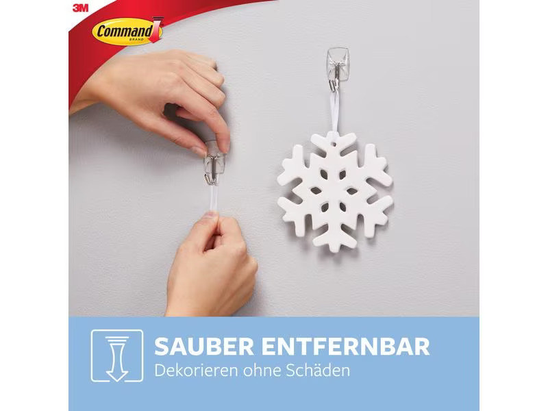 Command Klebehaken 0.225 kg, Transparent